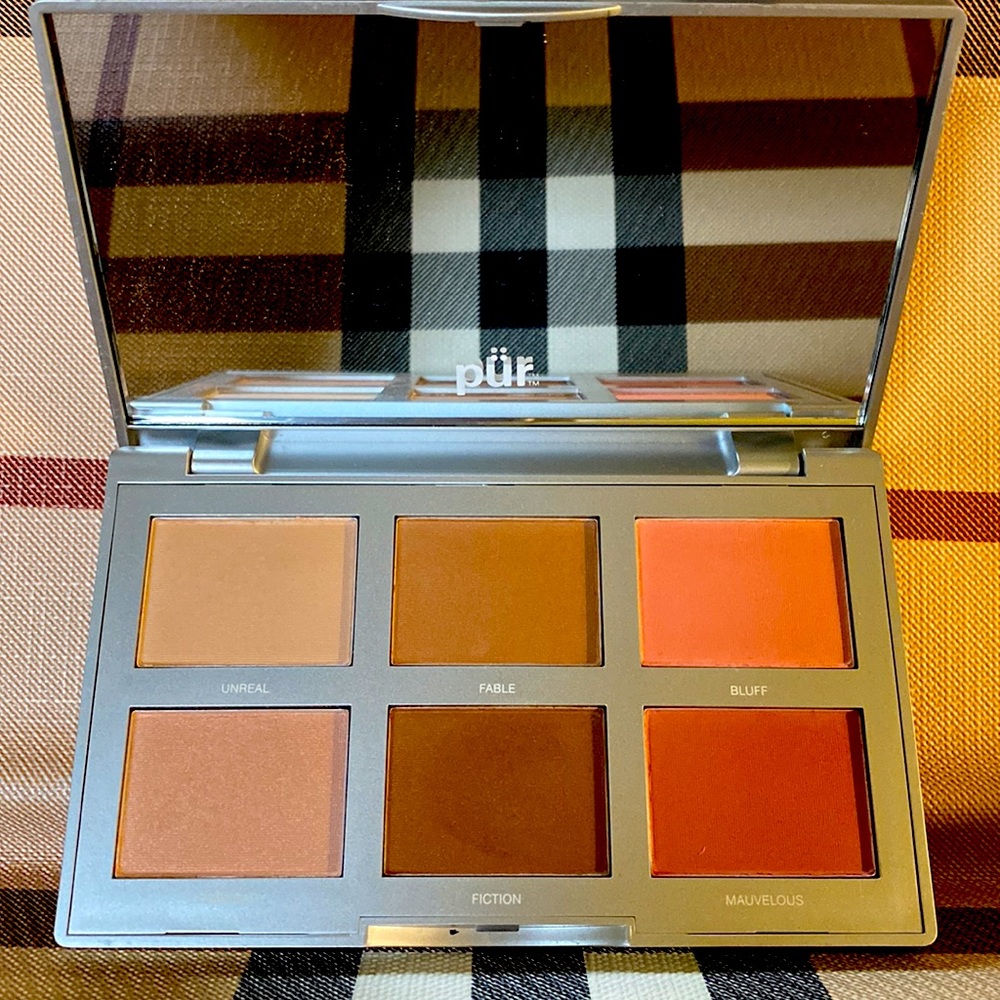 Pur Minerals 6 in one Pallet, Powder, Blush, Highlighter, Bronzer Mirror Case